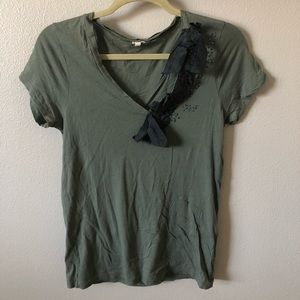 J. Crew green T-shirt